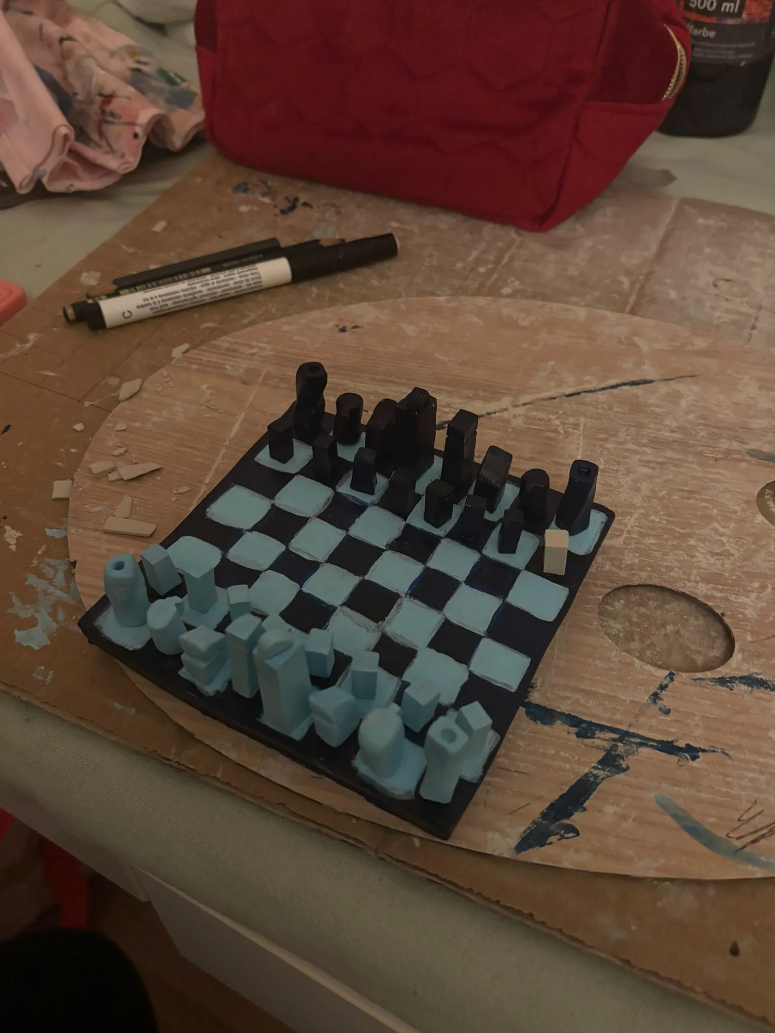 Abstract Chess Set — Front view