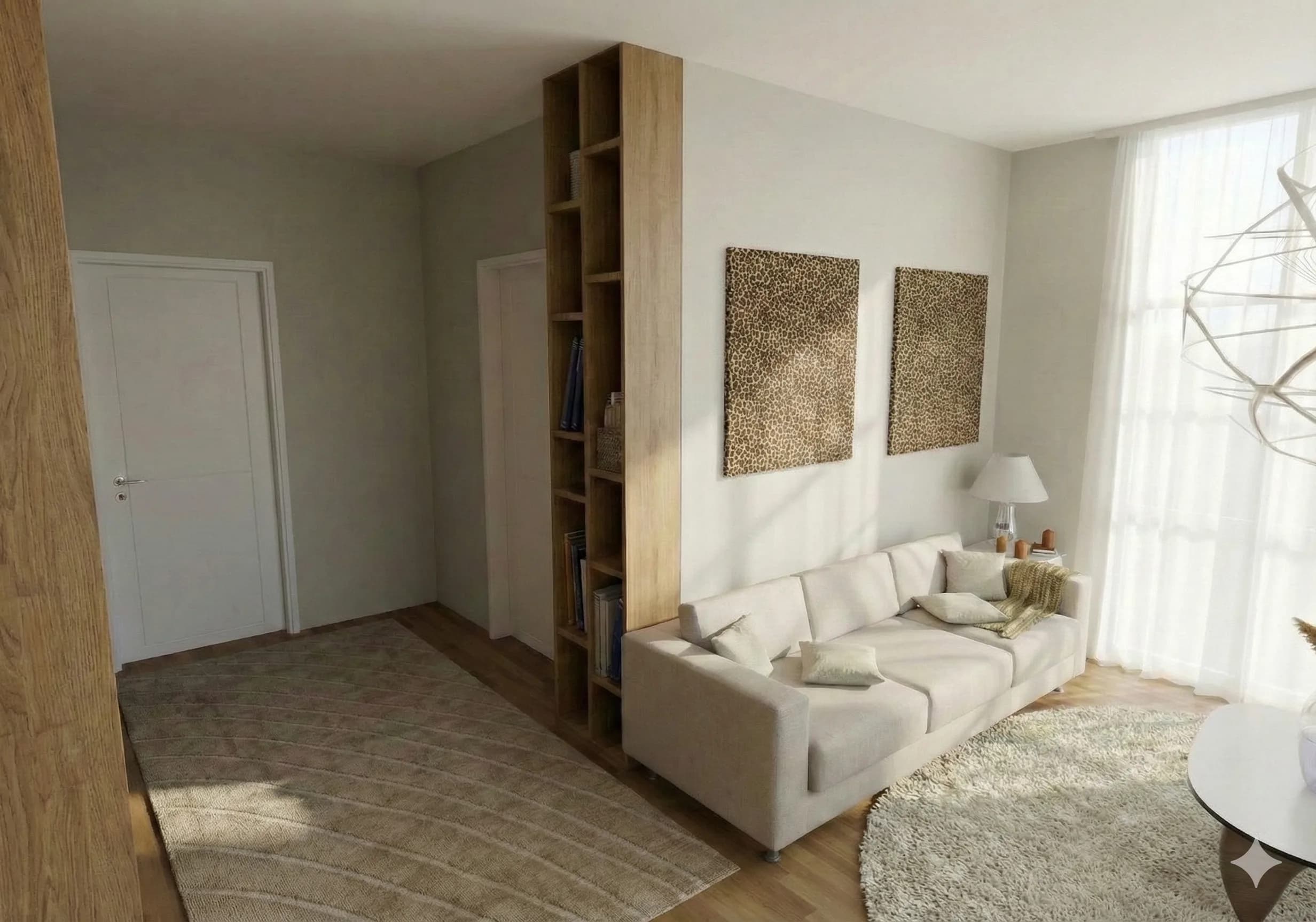 New York Apartment — Warm Oak Accents